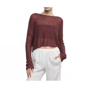 NEW ENZA COSTA essential bandeau top in berry